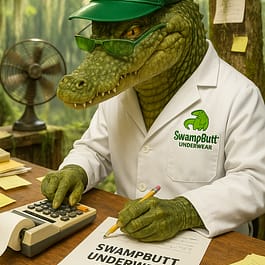 SwampButt Underwear Scale of Sultry Week 10.